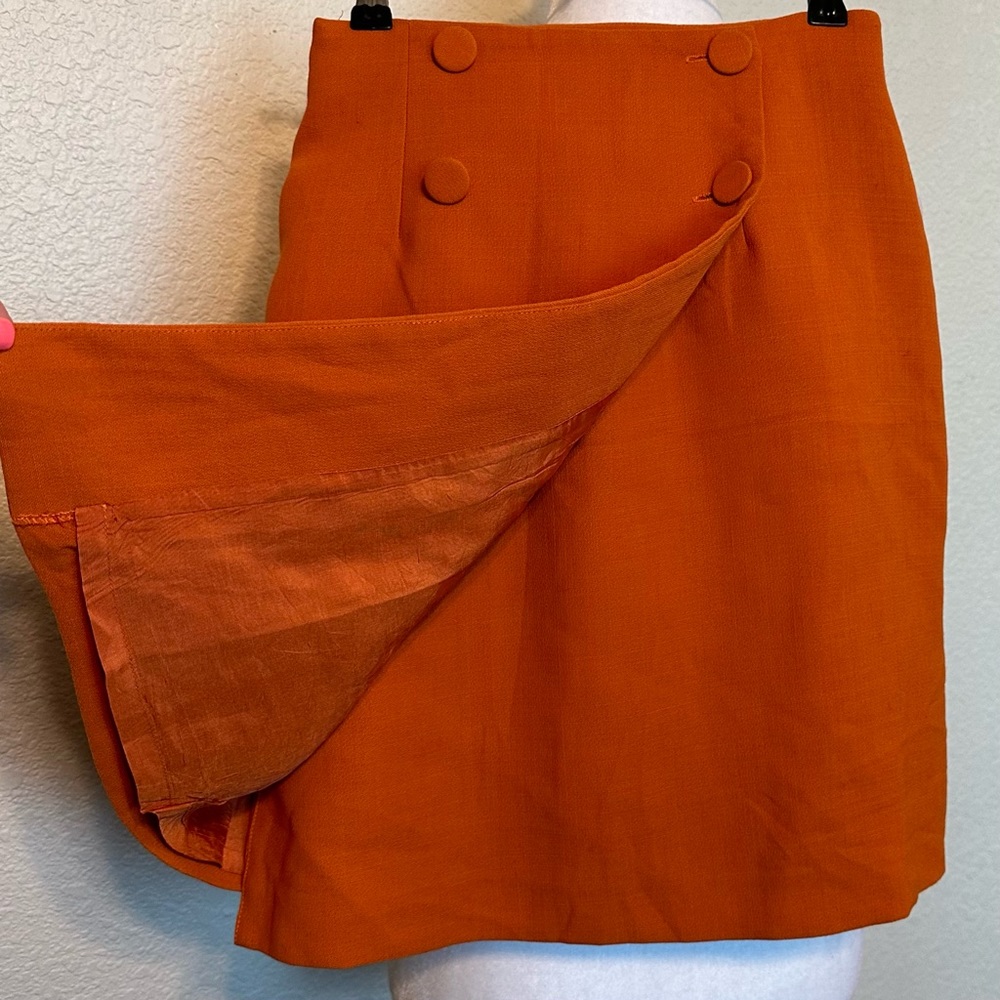 ☀️ Un Deux Trois Vintage Virgin Wool Skirt - Picture 3 of 5